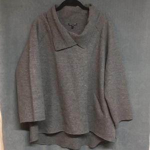 Eileen Fisher L wool sweater/jacket